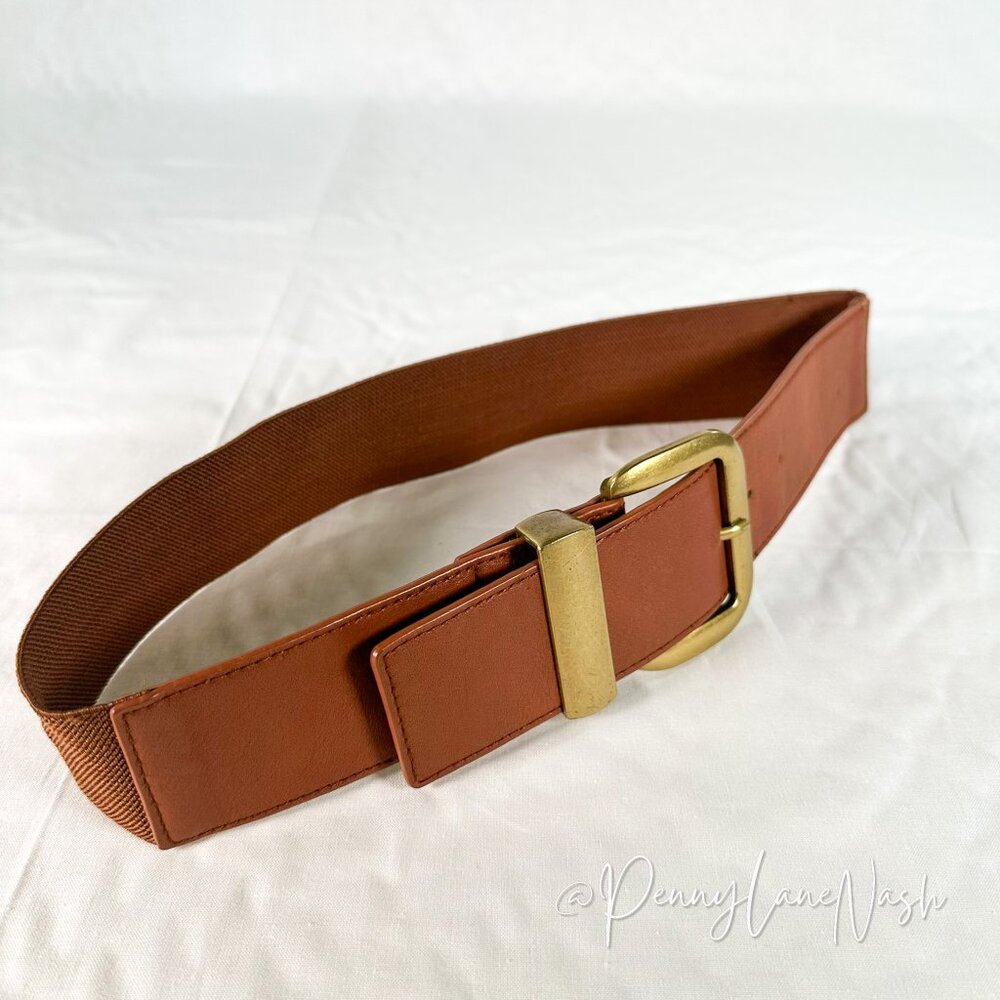 Forever 21 Faux Leather Stretchy Classic Belt - Picture 4 of 4